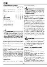 Preview for 48 page of Ugolini IT 1P Operator'S Manual