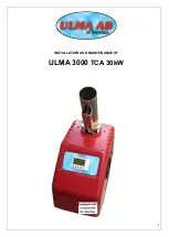 Ulma 3000 TCA Installation And Maintenance Manual preview