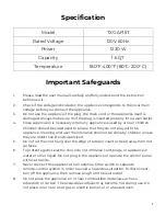 Preview for 3 page of ULTIMA COSA TXG-AF15T User Manual