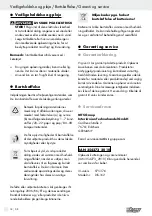 Preview for 18 page of ULTIMATE SPEED 354273 2010 Operation And Safety Notes