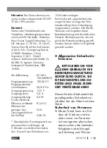 Preview for 10 page of ULTIMATE SPEED USKT 60 A2 Operation And Safety Notes