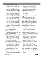 Preview for 10 page of ULTIMATE SPEED USKT 60 B2 Operation And Safety Notes