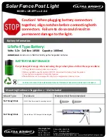 Preview for 3 page of ULTRA BRIGHT UB-SFPL-S-4 Series Instructions Manual