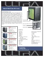 Ultra Products Mid-Tower ATX Cases Wizard Specification Sheet preview