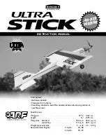 Ultra Stick Hangar 9 Instruction Manual preview