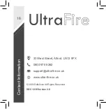 Preview for 18 page of UltraFire UBH1 User Manual