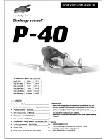 Preview for 1 page of Ultrafly P-40 Instruction Manual