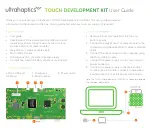 Preview for 2 page of Ultrahaptics TOUCH DEVELOPMENT KIT User Manual