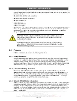 Preview for 6 page of Ultralife CH0004 Operation Manual