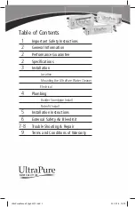 Preview for 2 page of ULTRAPURE Automatic Water Cleaner UPAG20 Owner'S Manual And Installation Instructions