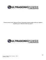 Preview for 72 page of Ultrasonic Sonic Touch II User Manual