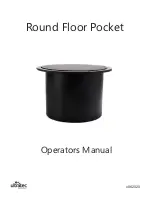 Ultratec Round Floor Pocket Operator'S Manual preview