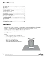 Preview for 2 page of Ultratec Round Floor Pocket Operator'S Manual