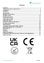 Preview for 2 page of Ultrawave Qi Series Operator'S Instruction Manual