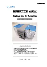 Ulvac DAL-181D Instruction Manual preview