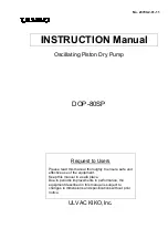 Ulvac DOP-80SP Instruction Manual preview