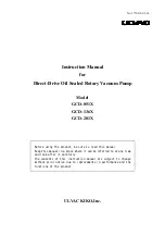 Preview for 1 page of Ulvac GCD-051X Instruction Manual