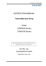 Preview for 1 page of Ulvac UTM1200 Series Instruction Manual