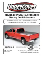 Preview for 1 page of UnderCover TONNEAU 3021 Installation Manual