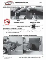 Preview for 3 page of UnderCover TONNEAU 3021 Installation Manual