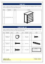 Preview for 3 page of Unfinished Furniture of Wilmington BD-7006 Assembly Instructions