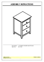 Unfinished Furniture of Wilmington BD-7013 Assembly Instructions preview