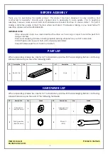 Preview for 2 page of Unfinished Furniture of Wilmington BE-60S Assembly Instructions