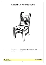 Unfinished Furniture of Wilmington C-47 Assembly Instructions preview