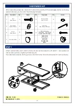 Preview for 4 page of Unfinished Furniture of Wilmington HAMPTON TV-25 Assembly Instructions Manual