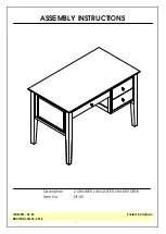 Unfinished Furniture of Wilmington OF-59 Assembly Instructions preview