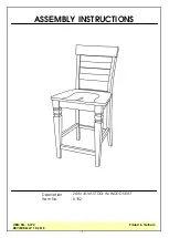 Preview for 1 page of Unfinished Furniture of Wilmington S-192 Assembly Instructions