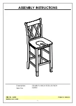 Unfinished Furniture of Wilmington S-2003 Assembly Instructions preview