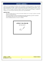 Preview for 2 page of Unfinished Furniture of Wilmington S-203SW Assembly Instructions