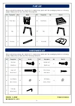 Preview for 3 page of Unfinished Furniture of Wilmington S-203SW Assembly Instructions