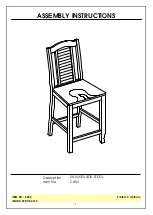 Preview for 1 page of Unfinished Furniture of Wilmington S-452 Assembly Instructions