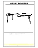 Unfinished Furniture of Wilmington SALERNO T-4260XB Assembly Instructions preview