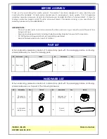 Preview for 2 page of Unfinished Furniture of Wilmington SHAKER BENCH BE-47S Assembly Instructions