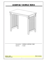 Unfinished Furniture of Wilmington T-2448 Assembly Instructions preview