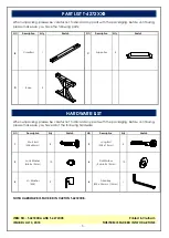 Preview for 3 page of Unfinished Furniture of Wilmington T-4272 A Series Assembly Instructions Manual