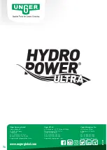 Preview for 16 page of unGer HYDRO POWER ULTRA Operating Instructions Manual