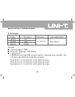 Preview for 42 page of UNI-T UT207 Operating Manual