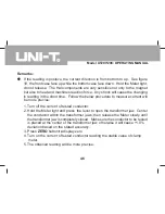 Preview for 47 page of UNI-T UT207 Operating Manual