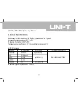 Preview for 38 page of UNI-T UT208A Operating Manual