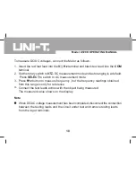 Preview for 19 page of UNI-T UT209 Operating Manual