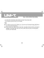 Preview for 21 page of UNI-T UT209 Operating Manual