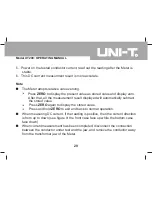 Preview for 30 page of UNI-T UT209 Operating Manual