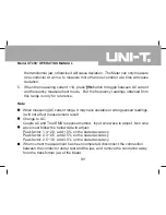 Preview for 32 page of UNI-T UT209 Operating Manual