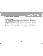 Preview for 44 page of UNI-T UT209 Operating Manual