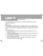 Preview for 36 page of UNI-T UT33A Operating Manual