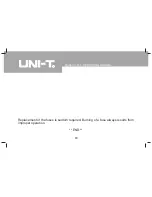 Preview for 40 page of UNI-T UT33A Operating Manual